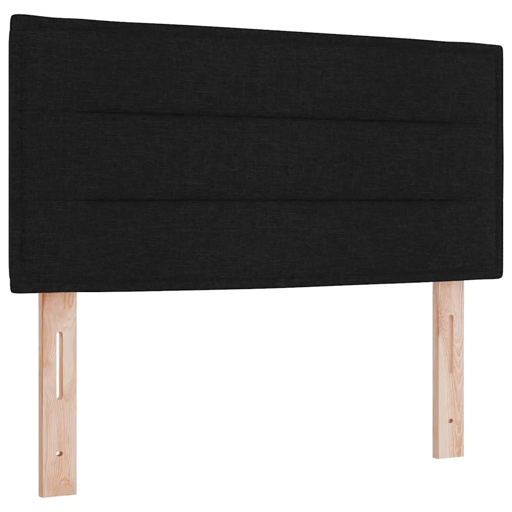 Letto a Sorgente LED con strisce LED Nero 100 x 200 cm Tessuto 3342340