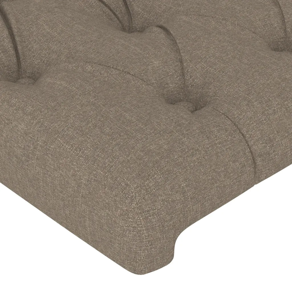 Letto matrimoniale | Letto per adulti | Giroletto senza Materasso Tortora 160x200 cm in Tessuto