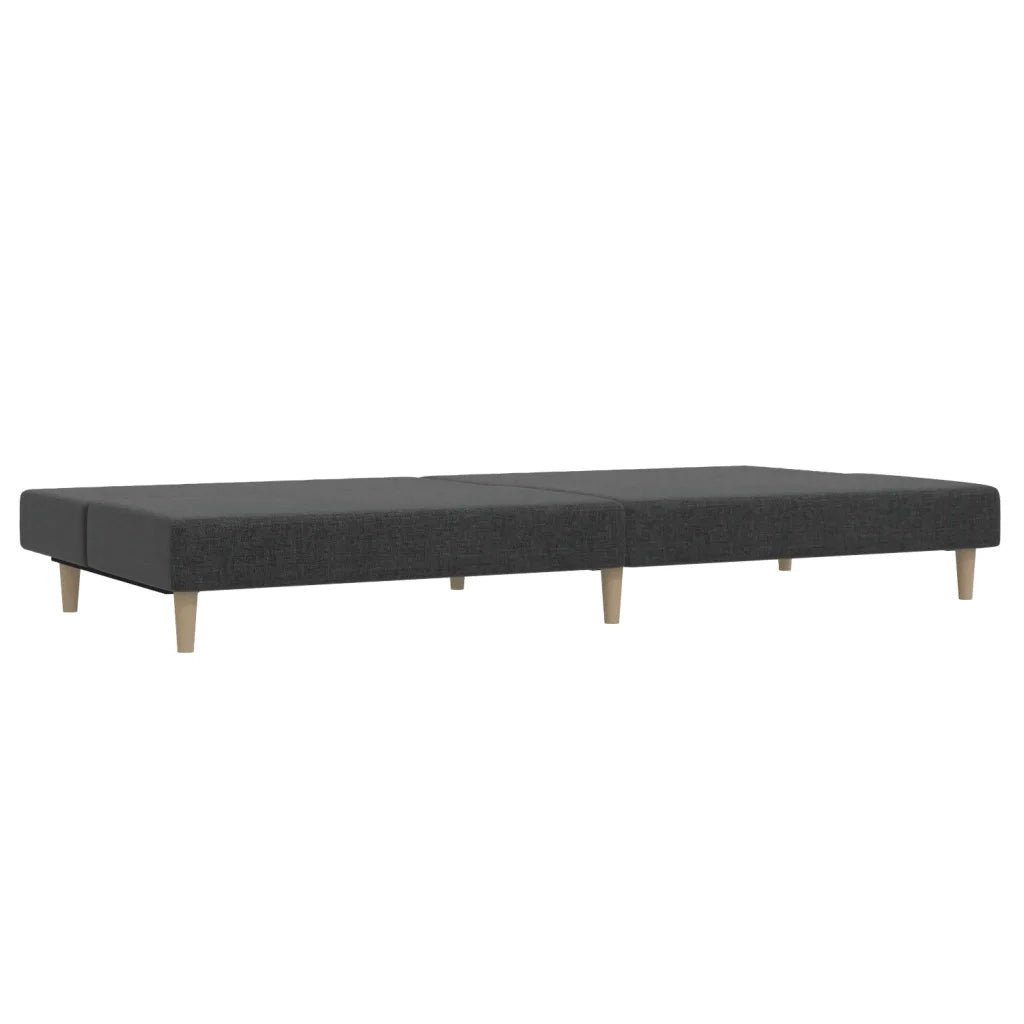 Divano letto | Sof¨¤ letto | Letto singolo a 2 Posti Grigio Scuro in Tessuto