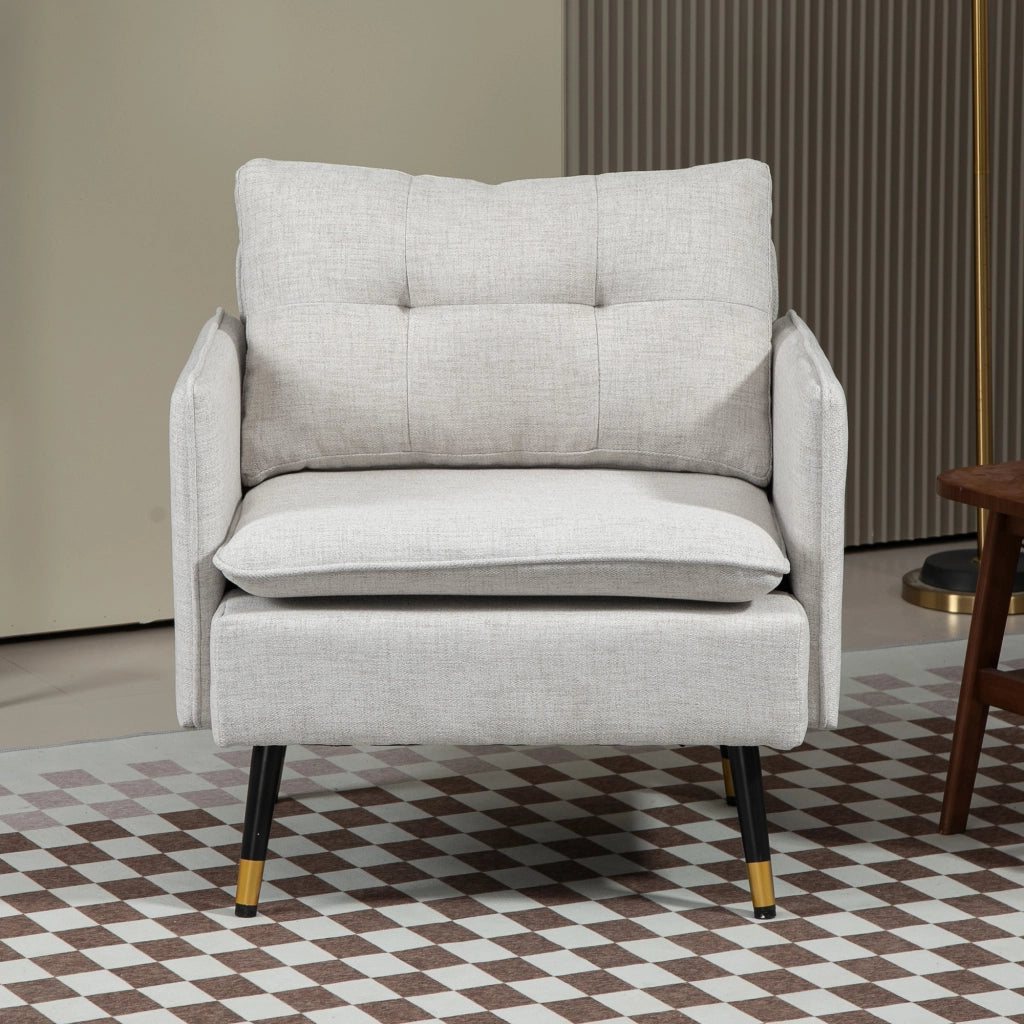 Poltrona Moderna ¨C Minimal ¨C Crema 76x68x80 cm