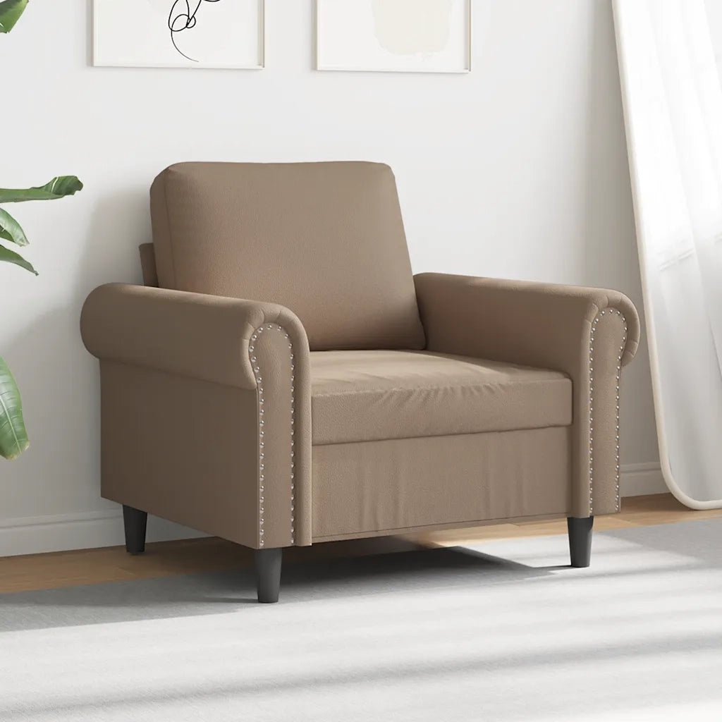 Poltrona | Sedia Relax Cappuccino 60 cm in Similpelle