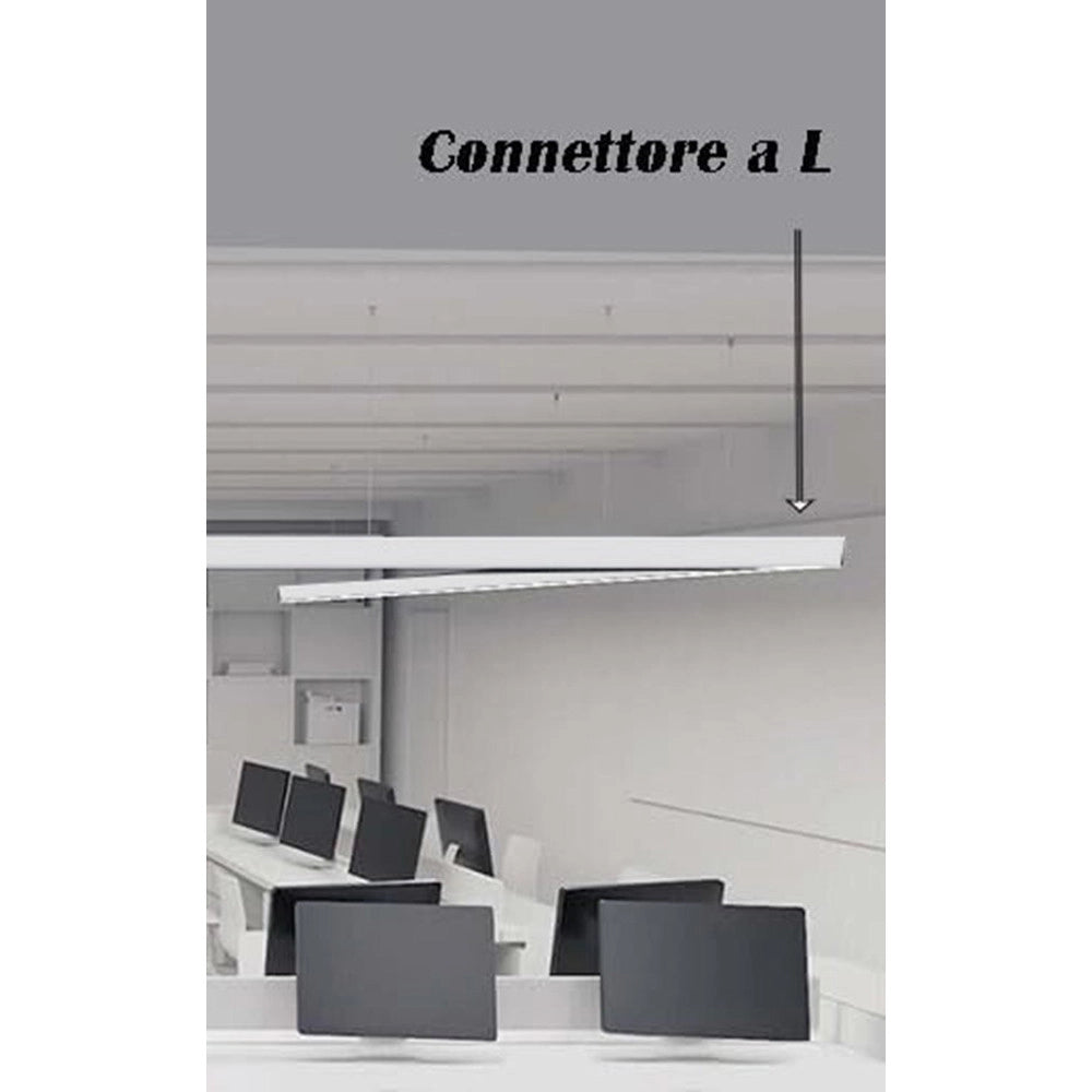 Trade Shop - Lampada Di Raccordo Connettore A L Per Lampadario 12w Luce Selezionabile Cct Ll57-l-3c -