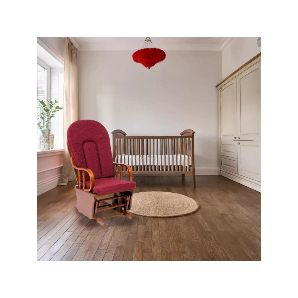 Dondolo Douglas bordeaux cm 68x50x107h