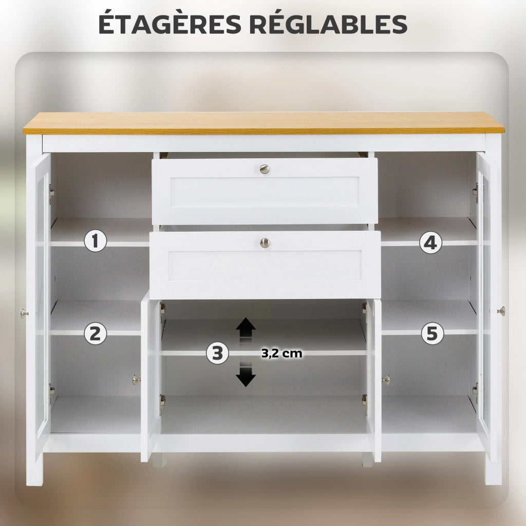 Buffet ¨C zephmum ¨C bianco 120x40x90