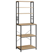 Mobile cucina a scaffale Sonoma in acciaio e legno