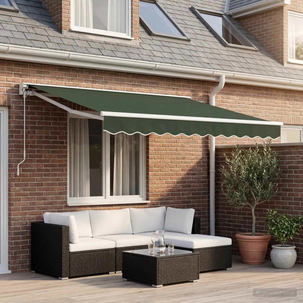 Telo di ricambio per tenda da sole Verde Scuro 2,5 x 2 m 964576