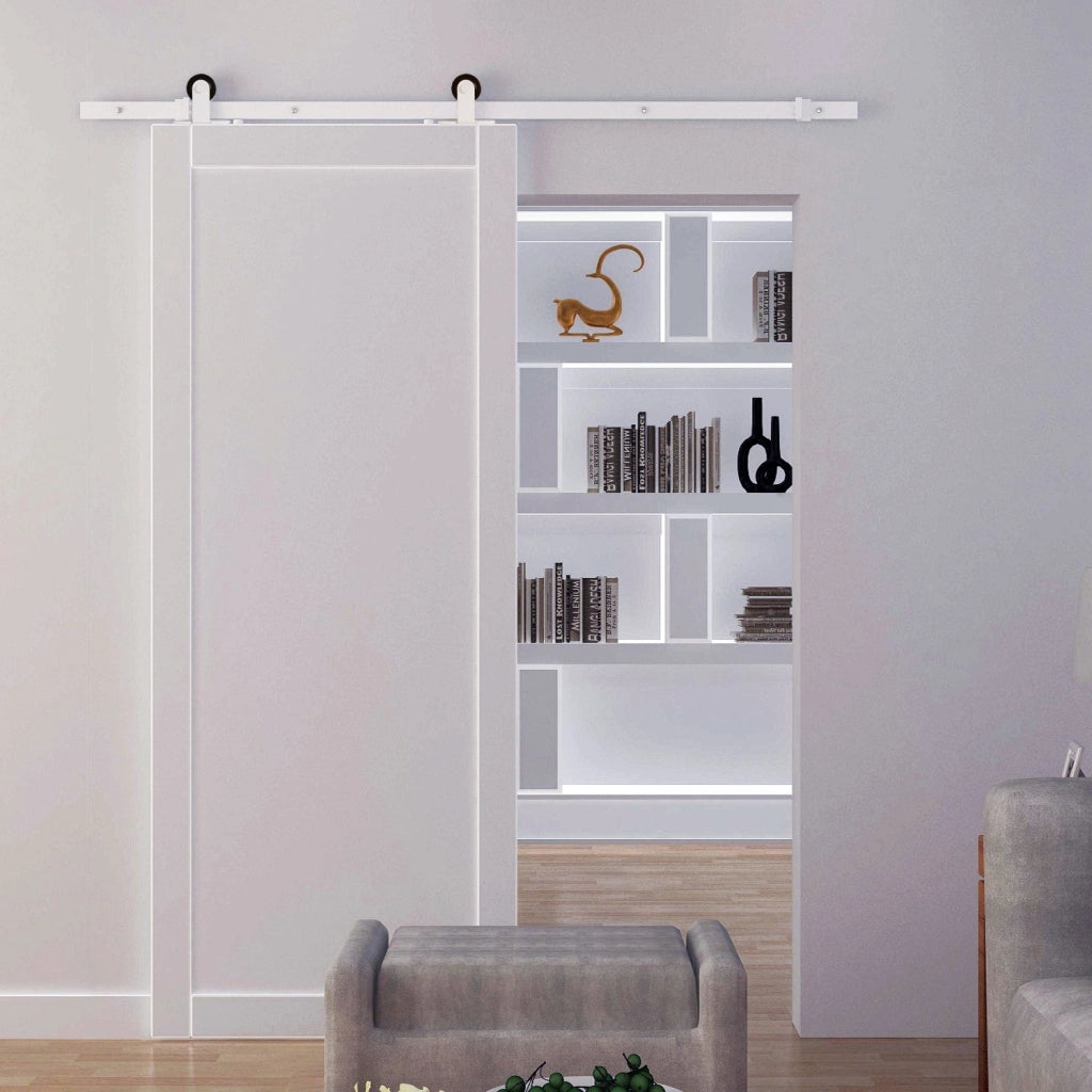 Porta Scorrevole con Binario 183cm ¨C Minimal ¨C Bianco