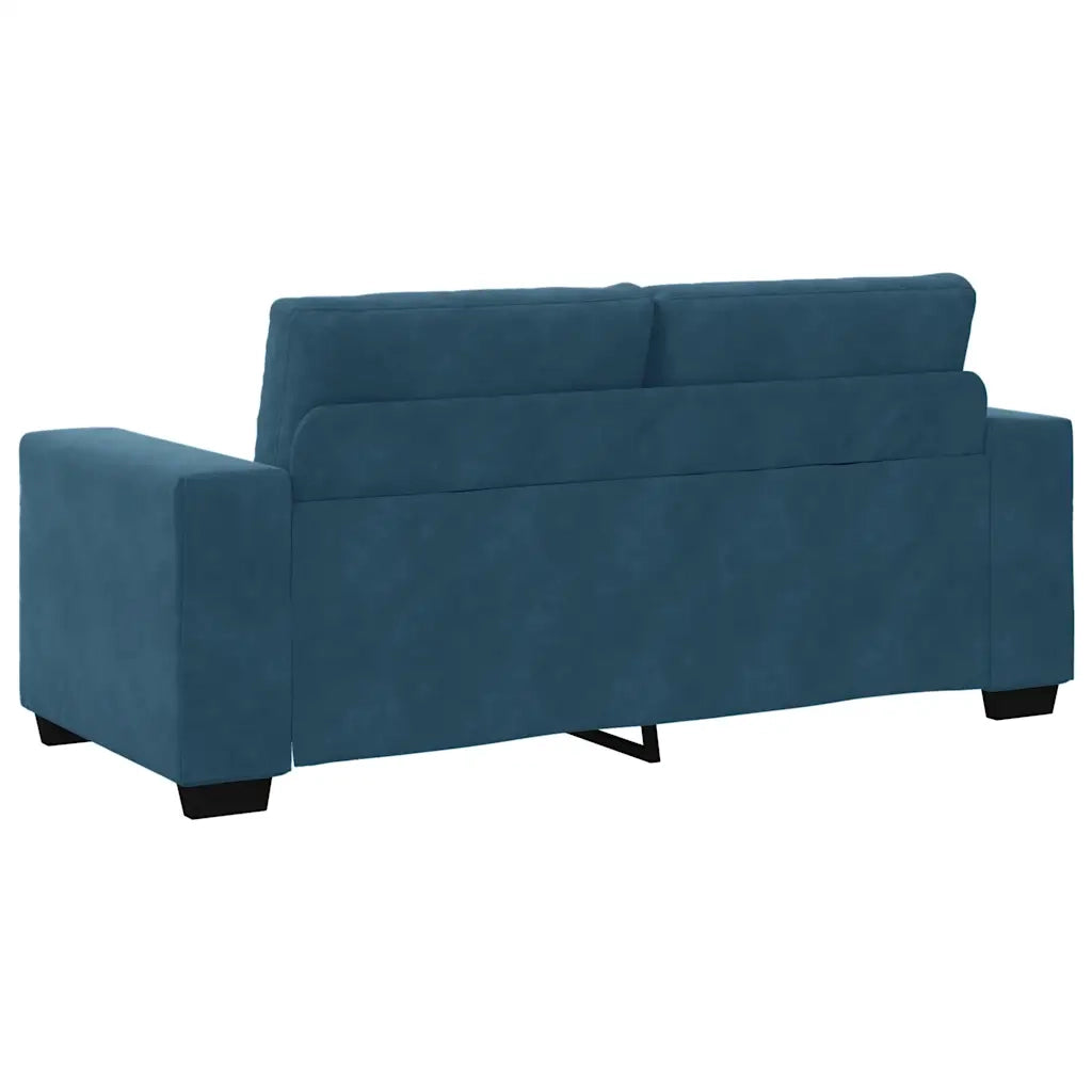 Divano Divanetto-Sofa Blu 140 cm in Velluto