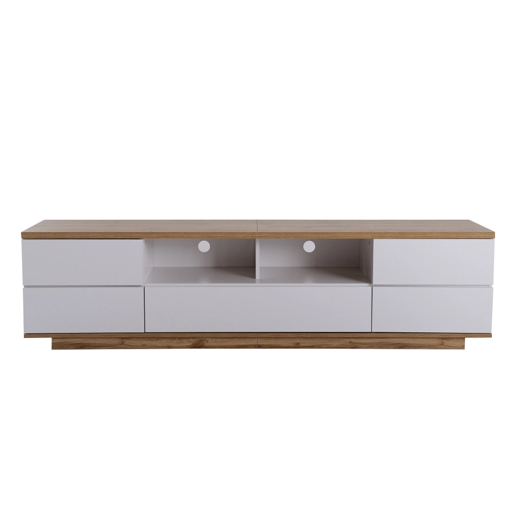Cassettiera per TV bianca in MDF; 180 cm