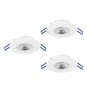 Faretto Incasso Moderno Gedrez Plastiche Bianche Trasparente Led 4,9W 1560Lm