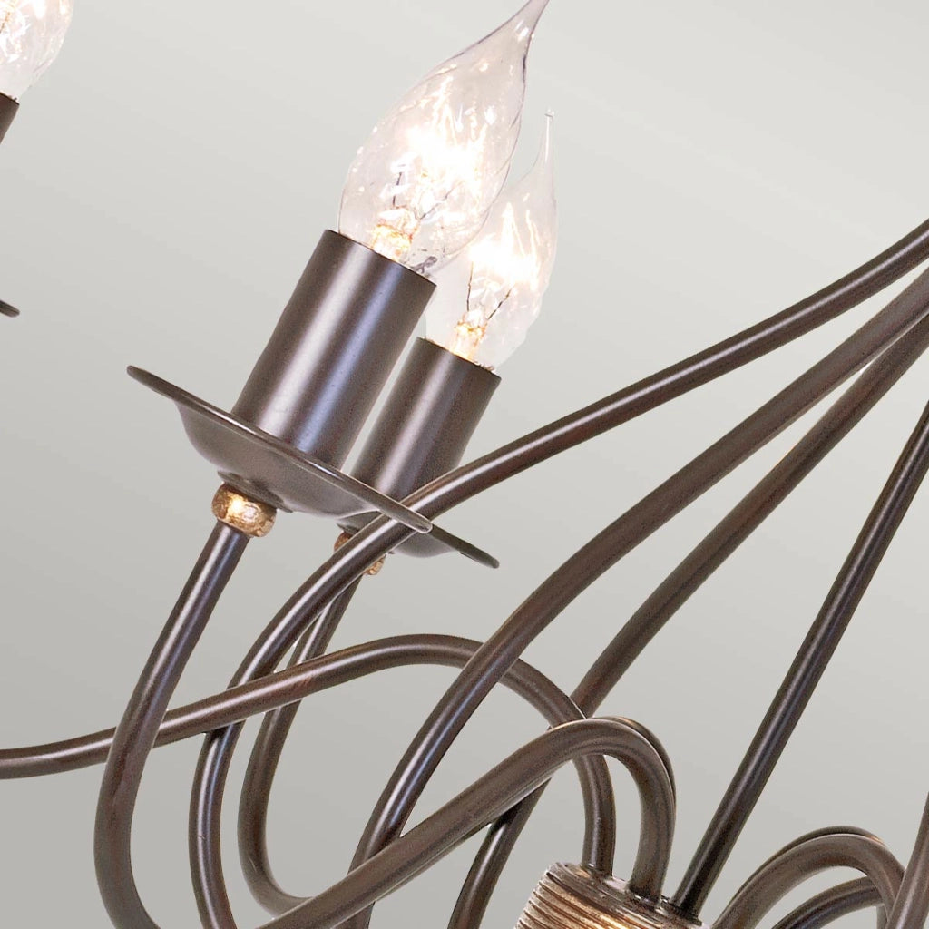 Lampadario Windermere Elstead ruggine oro 6xE14 60W