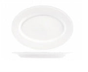 Piatto Ovale in porcel. Palace bianco 34,5x24,5 cm