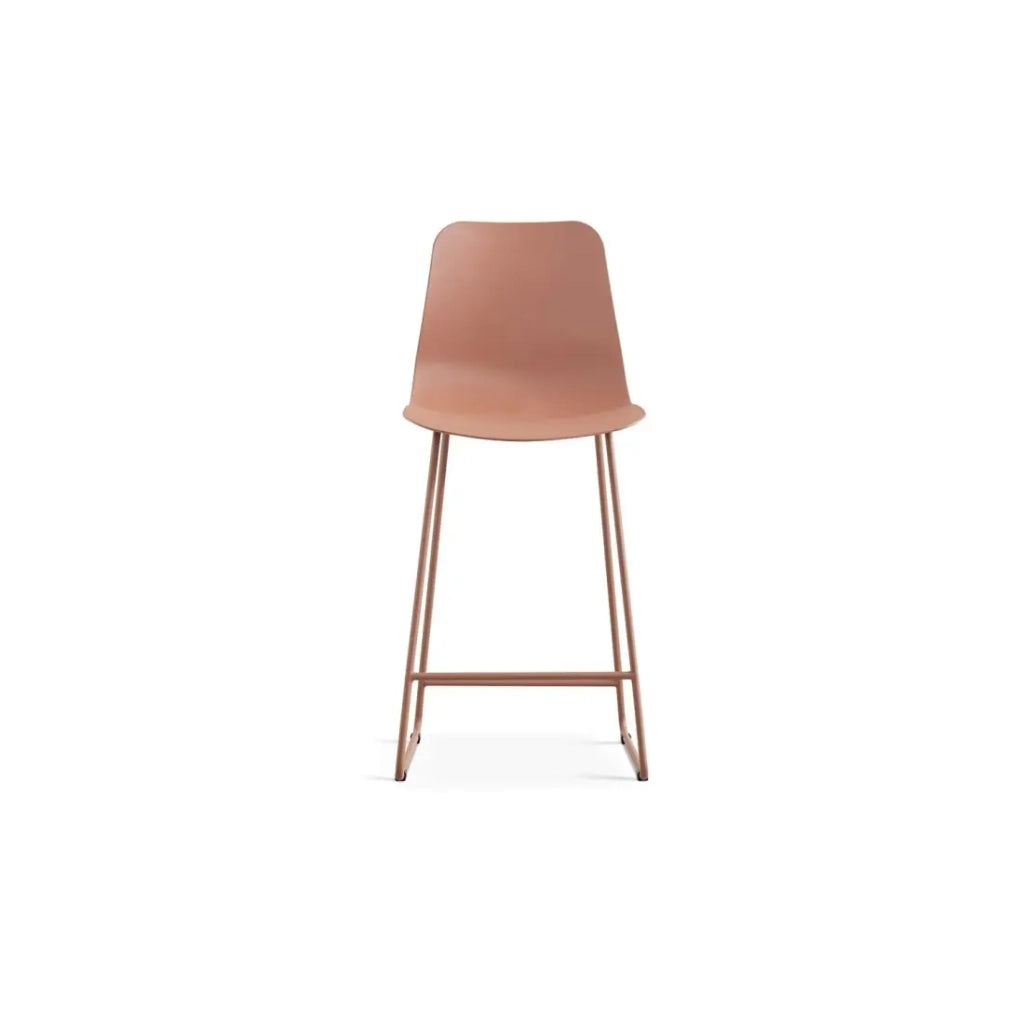 Sedia da bancone MARIO - PP terracotta - Design moderno H100,5 cm