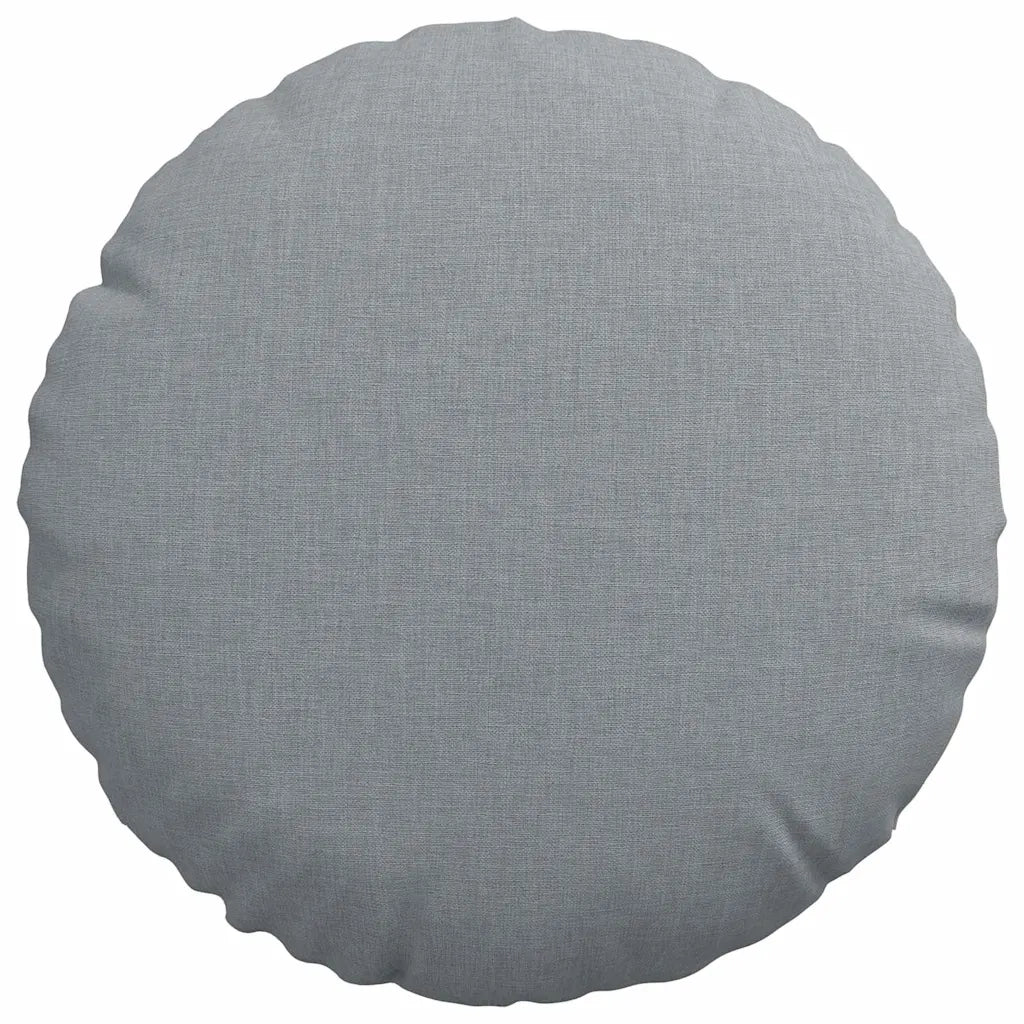 Cuscini per Seduta 2 pcs Grigio chiaro Ø30 x 13 cm Tessuto 42014083