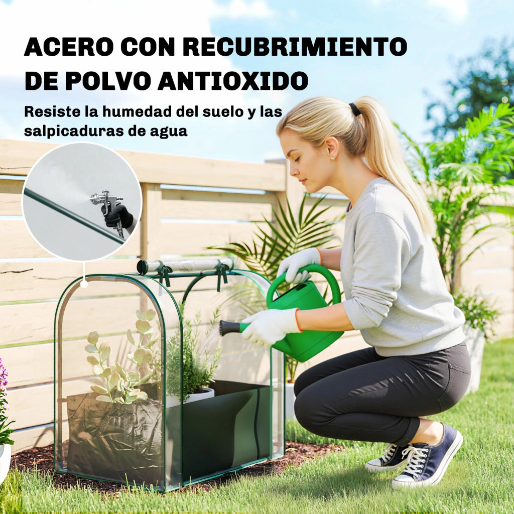 Mini Serra Portatile con Borsa per Piante ¨C Xylo ¨C 68x50x70 cm Verde