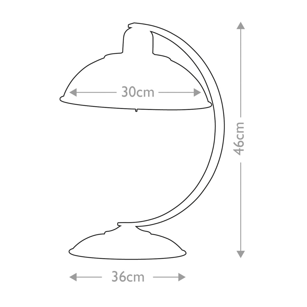 Lampada da tavolo Franklin retro crema/cromo E27 60W