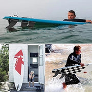 Fin con Dispositivo di Rilascio - Progetto Rimovibile - PVC Centrale - Stabile - Surfboard/Longboard - Ideale per il Trasporto - Fissaggio Clip - Surf Fin