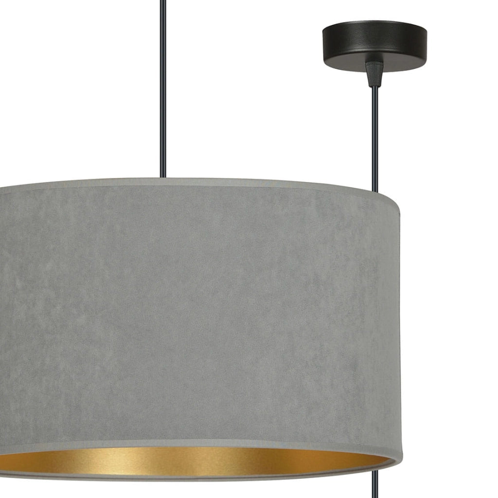 Lampada sospensione Emibig Hilde grigia Ø35 E27 dimmer