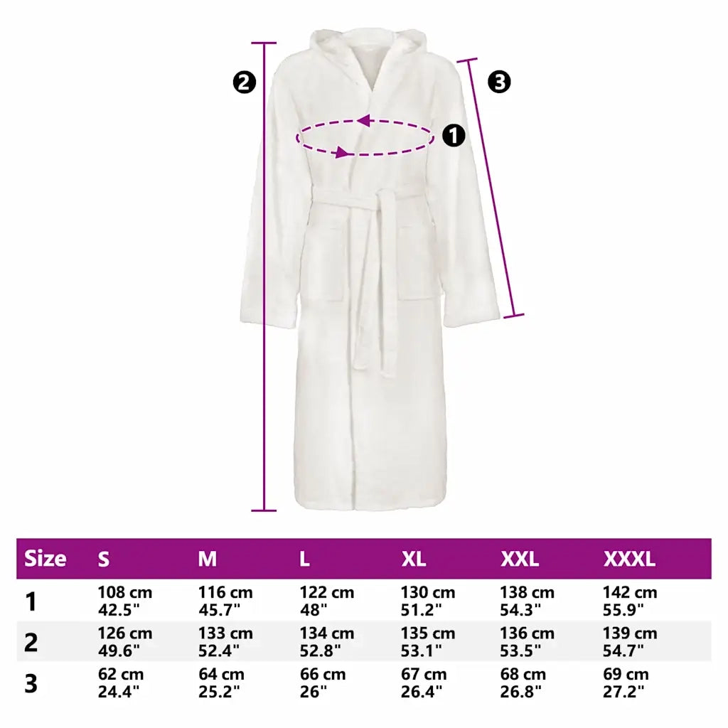 vidaXL Accappatoio KINN xl Cotone