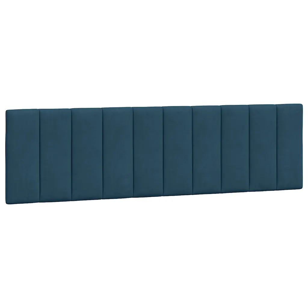 Letto con Materasso Hanko Blu 180x200 cm in Velluto 3208614
