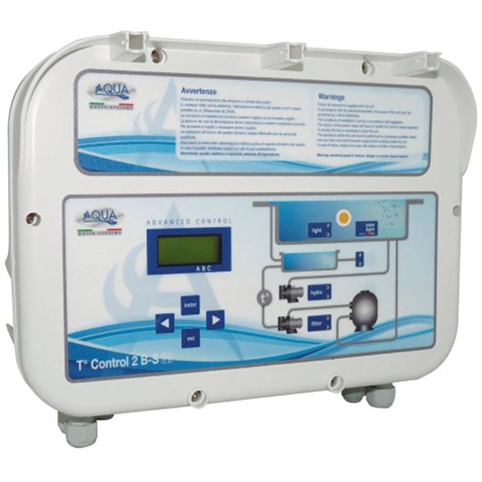 Quadro Elettrico T-control 2-bsh Con Trasformatore E Contatti Per Controllo Temperatura, Idromassaggio E Carico Elettronico H20
