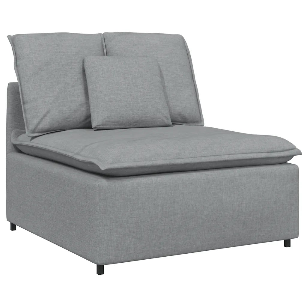 Divano Modulare con Cuscini Grigio Chiaro 3321087