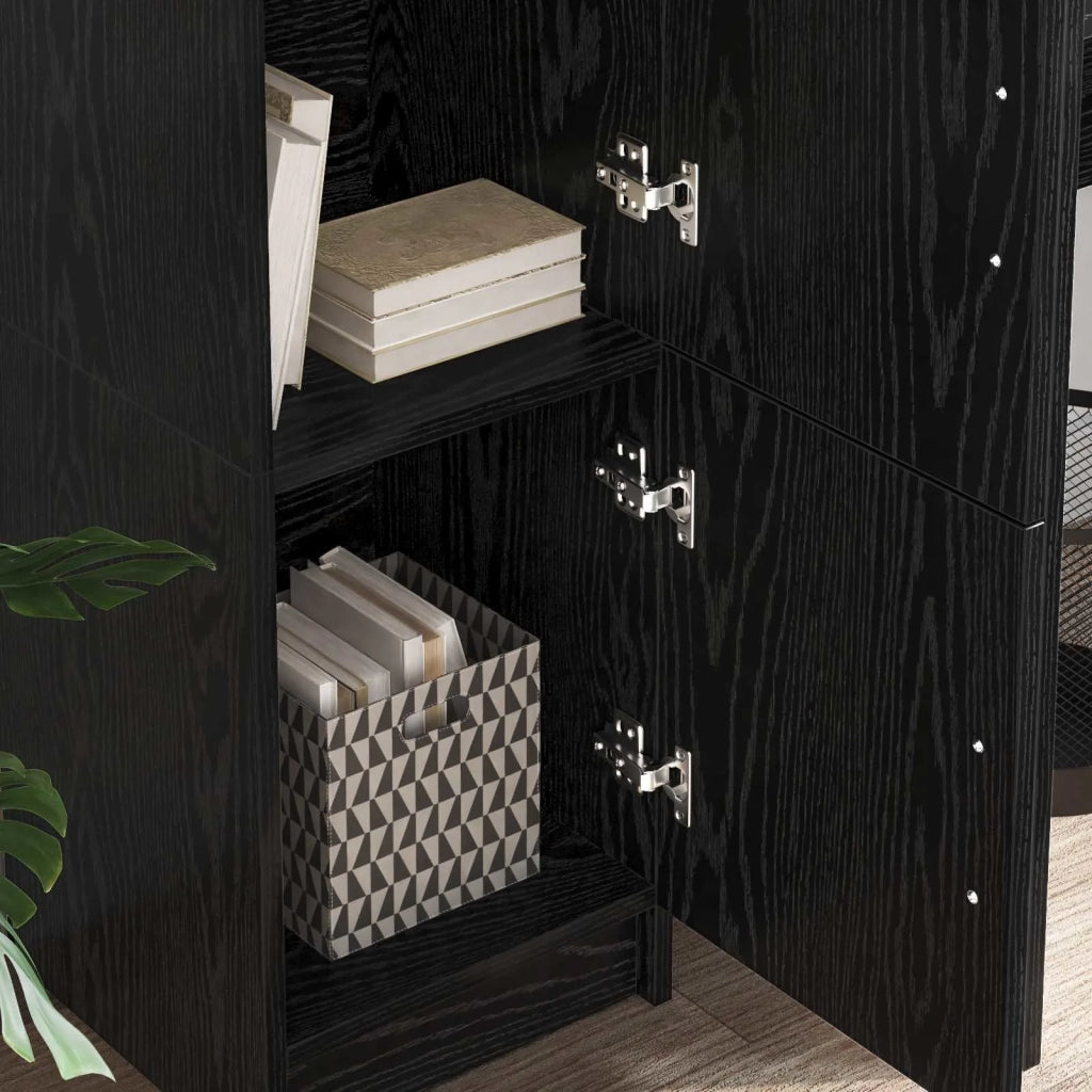 Credenza Rovere Nero 31.5 x 32 x 122.5 cm 869347