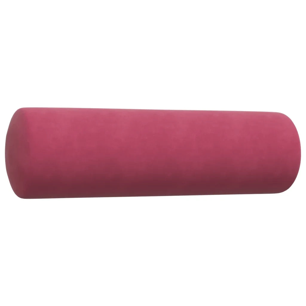 Set di Divani 3 pz con Cuscini e Rinforzi Rosso Vino in Velluto 3278425