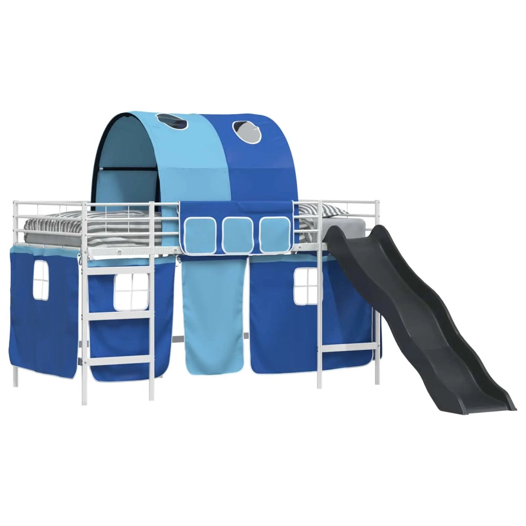 Struttura del letto loft per bambini Bianco e Blu 80 x 200 cm 42020858
