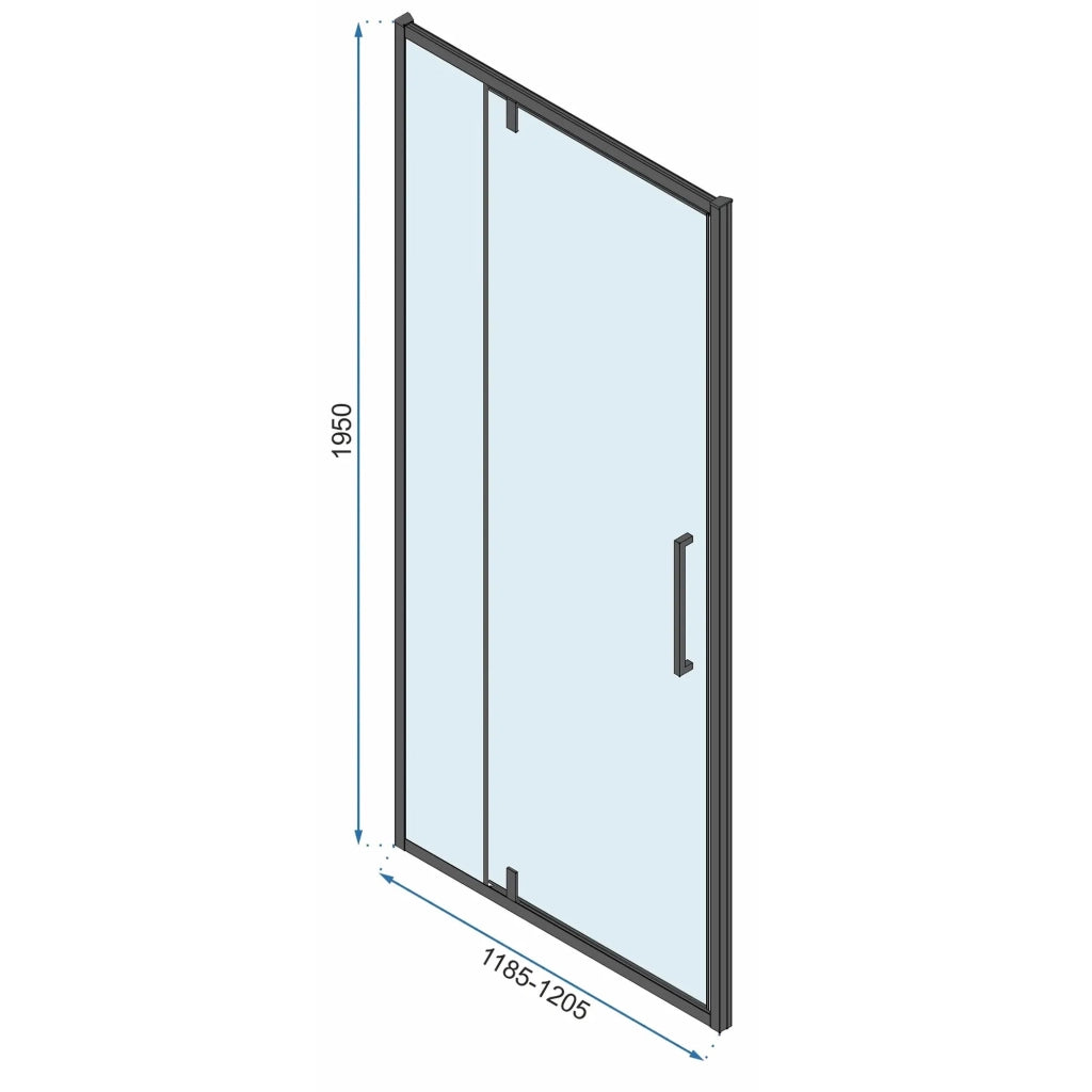 Cabina Doccia Rea Rapid Swing Chrom 120x100