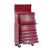 Carrello porta attrezzi ¨C Zephmum ¨C Rosso con cassetti e serratura