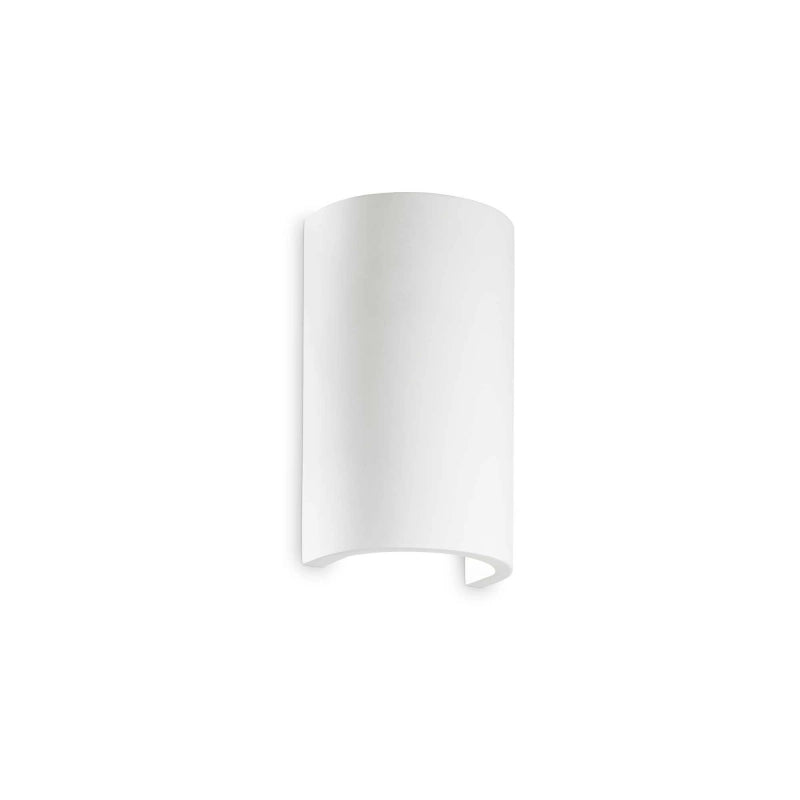 Lampada Da Parete Flash Gesso Ap1 Round Ideal-Lux