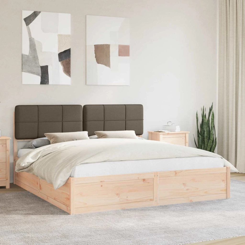 Letto con Testiera Rivestita-Struttura Letto con Testiera Talpa 200 x 200 cm Pino massello 520980