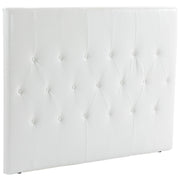 Testiera Letto Matrimoniale Imbottita con Bottoni ¨C Xylo ¨C Pelle PU Bianco 160x120 cm