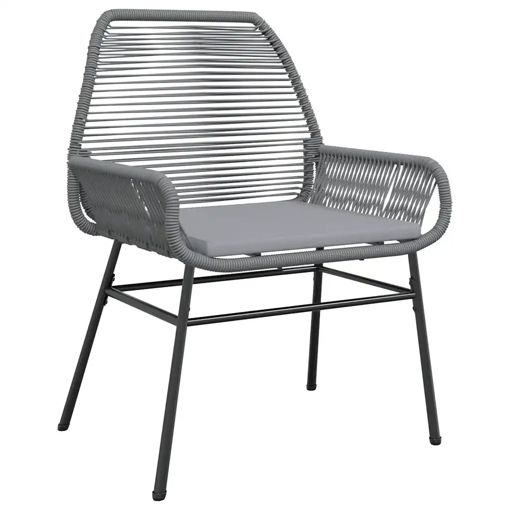 Set da Pranzo da Giardino 5 pz con Cuscini Polyrattan Vetro 3334579