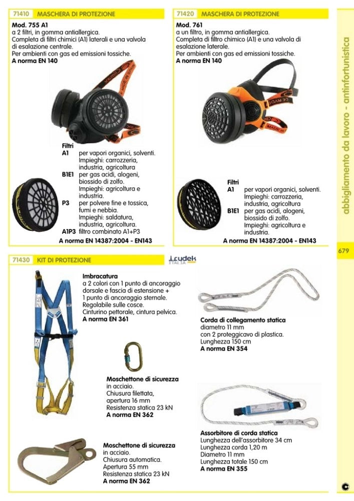 1pz corda di collegamento statica mt.1,5 en354 cod:ferx.3201