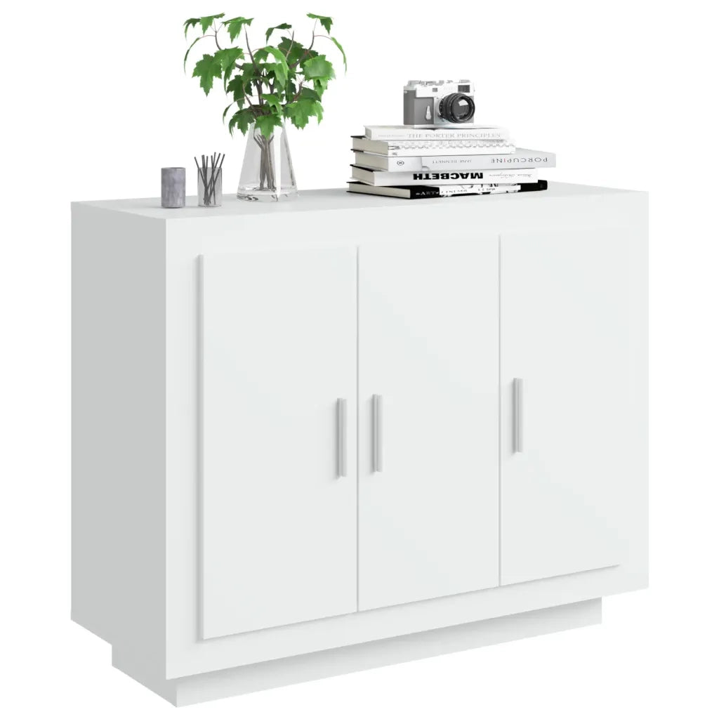 Credenza Bianca 92x35x75 cm in Legno Multistrato 811835