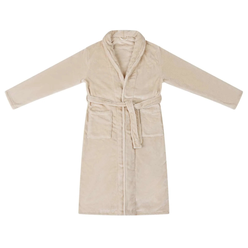 Accappatoio senza Cappuccio Beige xxl Flanella 42017265