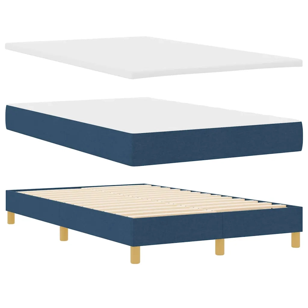 Letto a Sorgente LED con strisce LED Blu 120 x 200 cm Tessuto 3342358