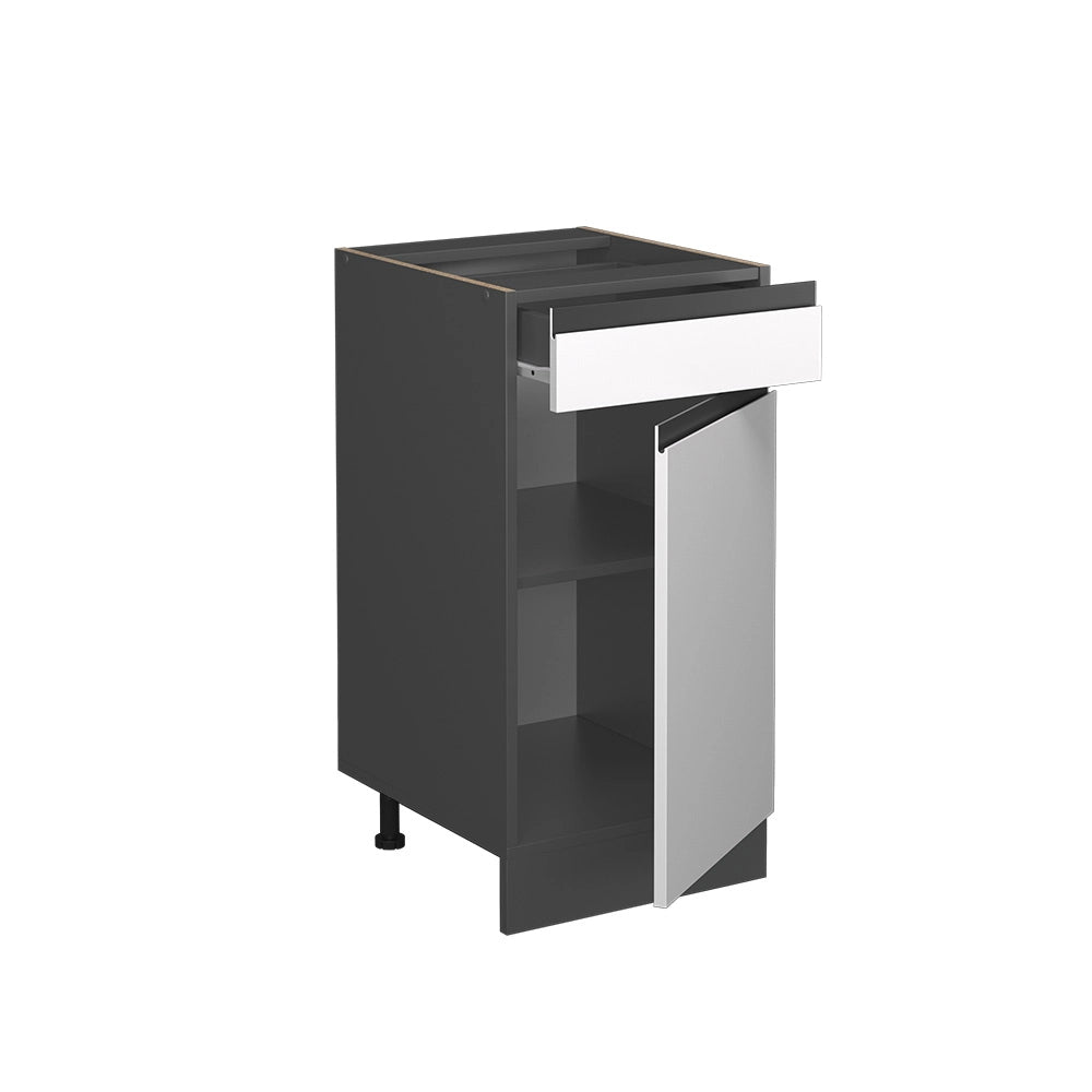 Vicco Mobiletto base per cucina Bianco 40 cm PL Marmo