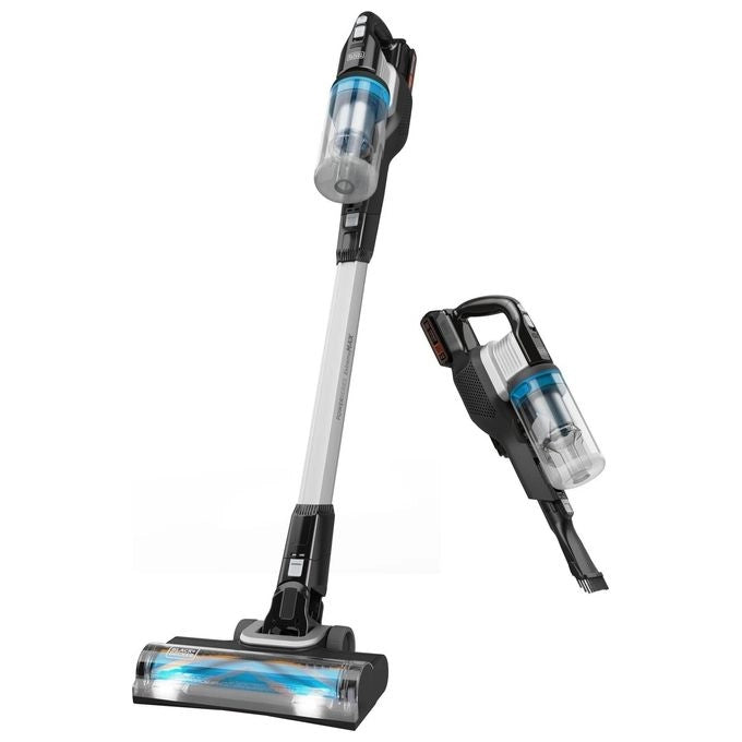Black and Decker BHFEB520D1 PowerSeries Extreme Aspirapolvere a bastone 2 in 1 senza filo 20V 56 min autonomia ciclonico senza sacchetto colore Nero