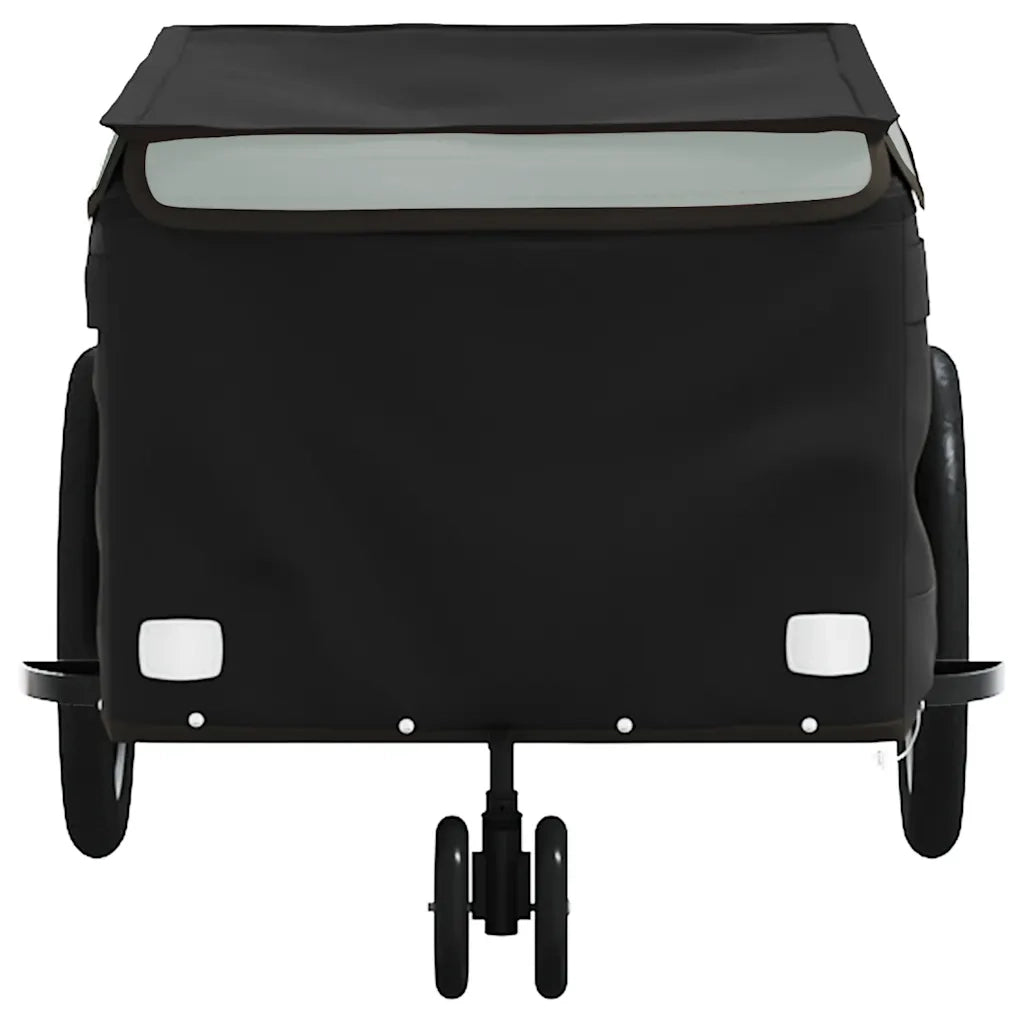 Rimorchio da Bici Nero e Grigio 30 kg in Ferro