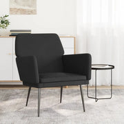 Poltrona Nera 62x79x79 cm Velluto 351377