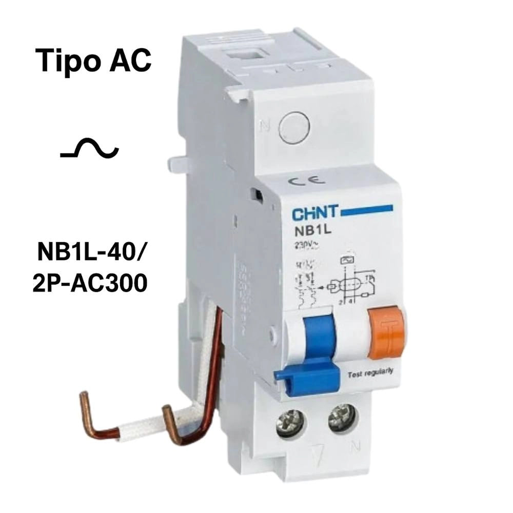 Blocco differenziale modulare chint 2 poli 50/63a 30 ma