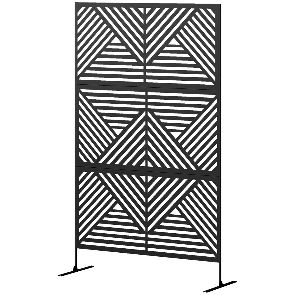 Traliccio Separ¨¦ Divisorio da Giardino ¨C Minimal ¨C 122x45x198 cm, Nero
