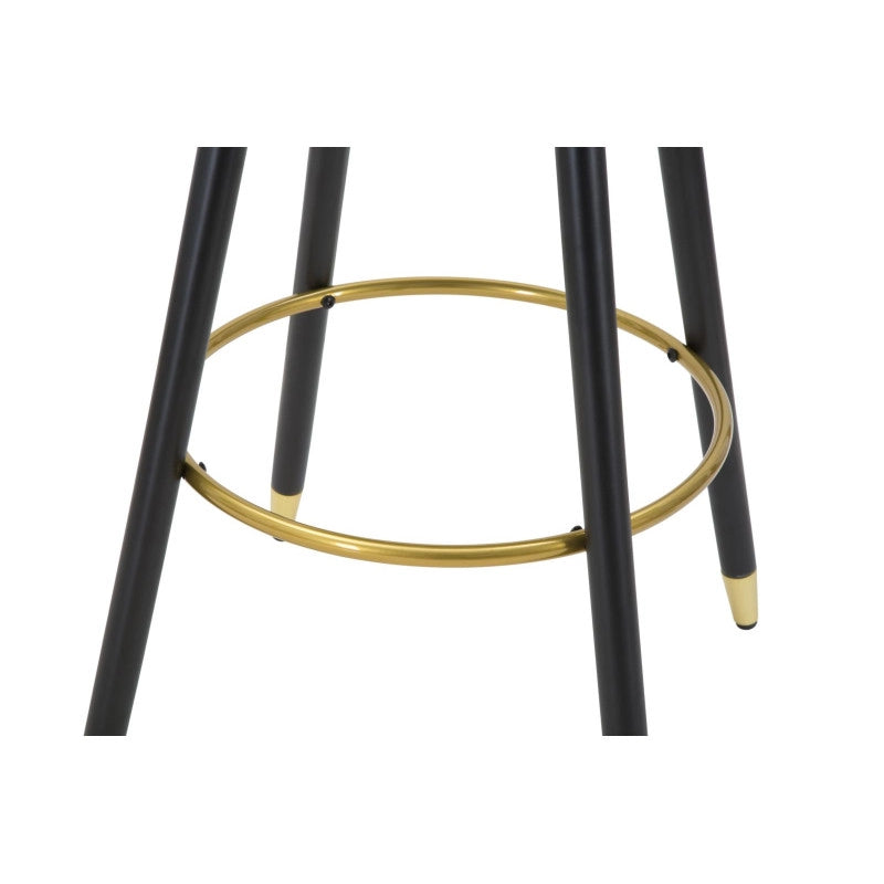 Sgabello Bar Prague Nero cm 55x56x104