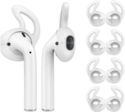 Orecchini protettivi in silicone per AirPods - Tips morbidi e anti-slip - Ideali per lo sport e le attività - 4 paia - Coperture orecchiali difensive...
