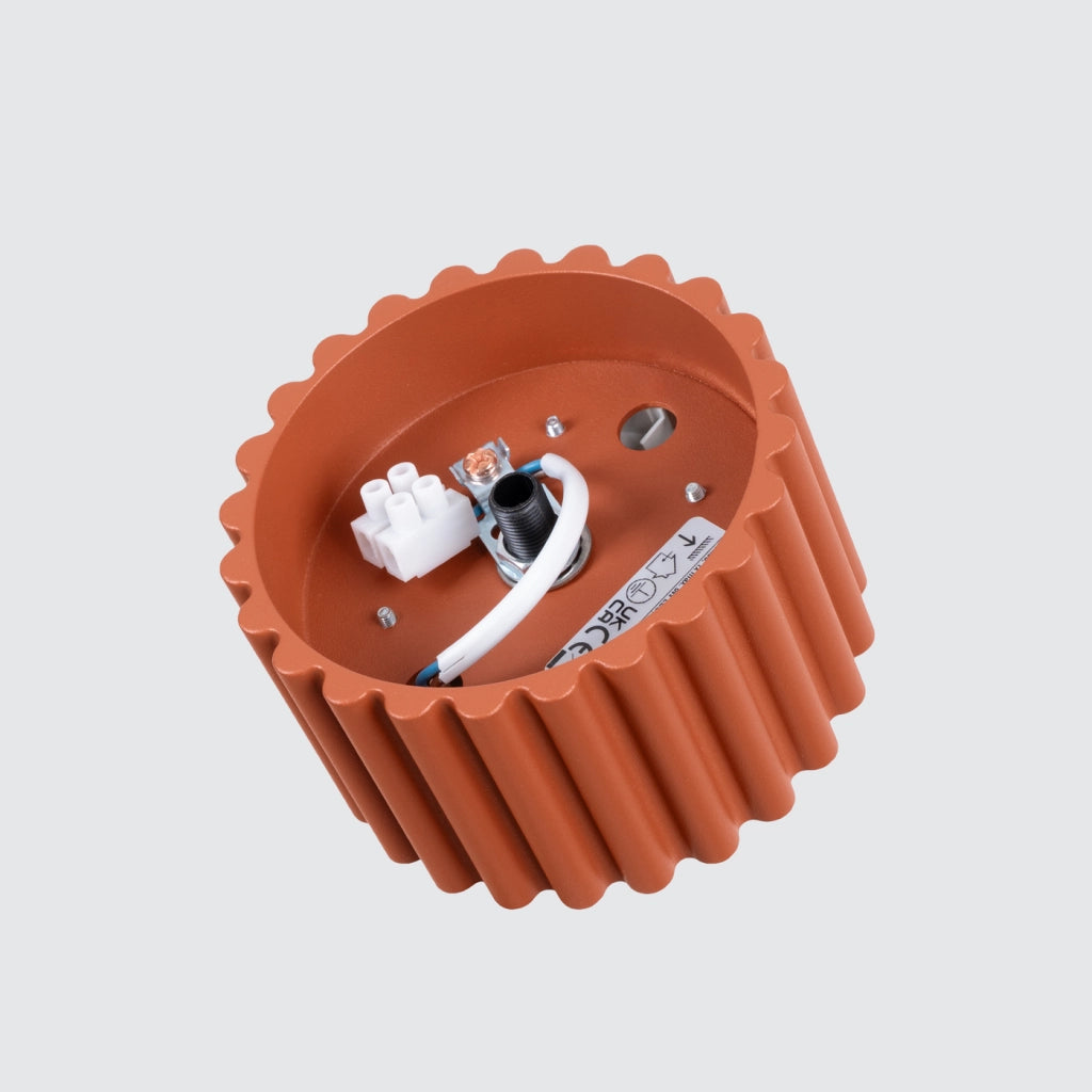 Lampada da soffitto AURA 1 rosso ocra Gx53