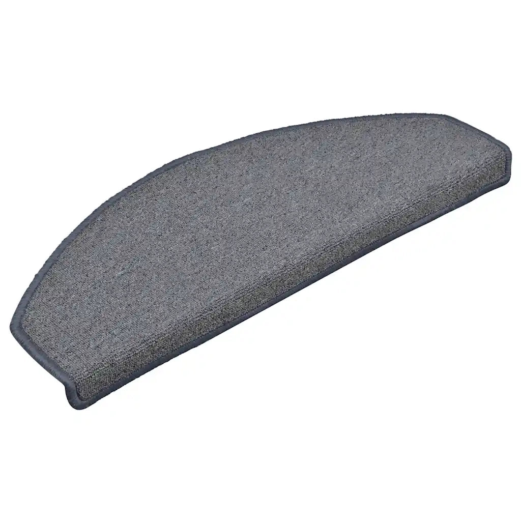 Tappetini per scale 30 pz 65x24x4 cm Grigio chiaro e blu Semicircolari Grandi 3365764