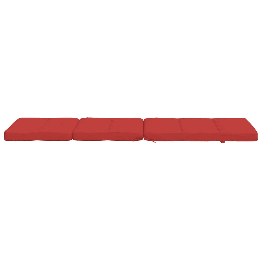 Cuscini per Sedia a Sdraio 2 pz Rosso in Tessuto Oxford 361990